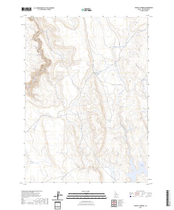 US Topo 7.5-minute map for Shoofly Springs ID