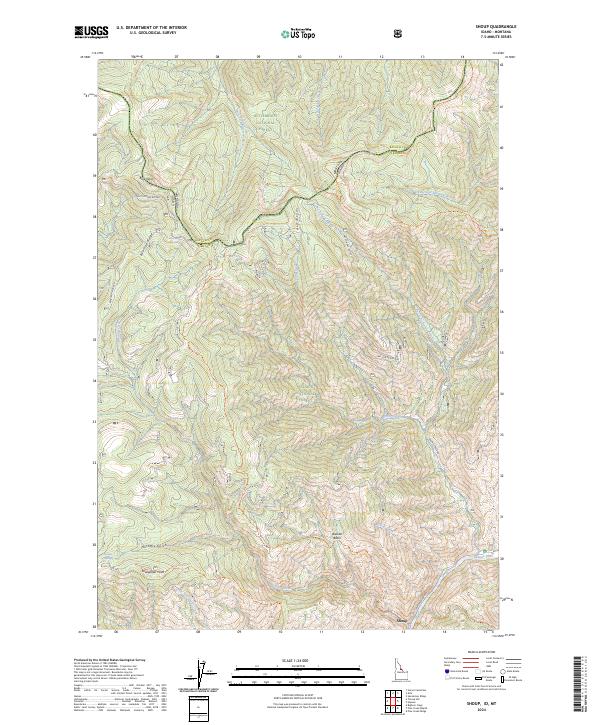 US Topo 7.5-minute map for Shoup IDMT