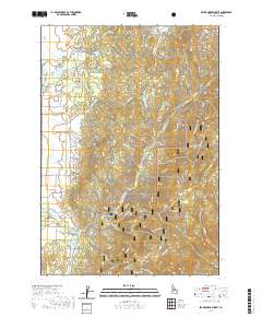 USGS US Topo 7.5-minute map for Skunk Creek Summit ID 2020