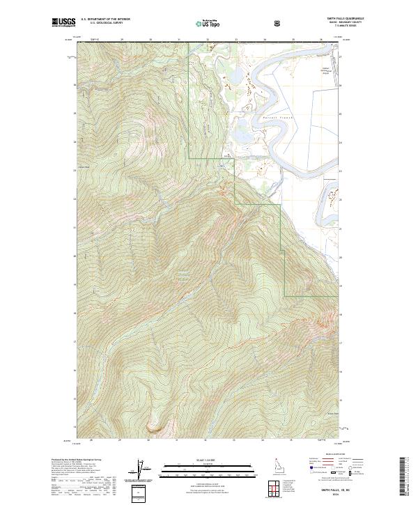 US Topo 7.5-minute map for Smith Falls IDBC