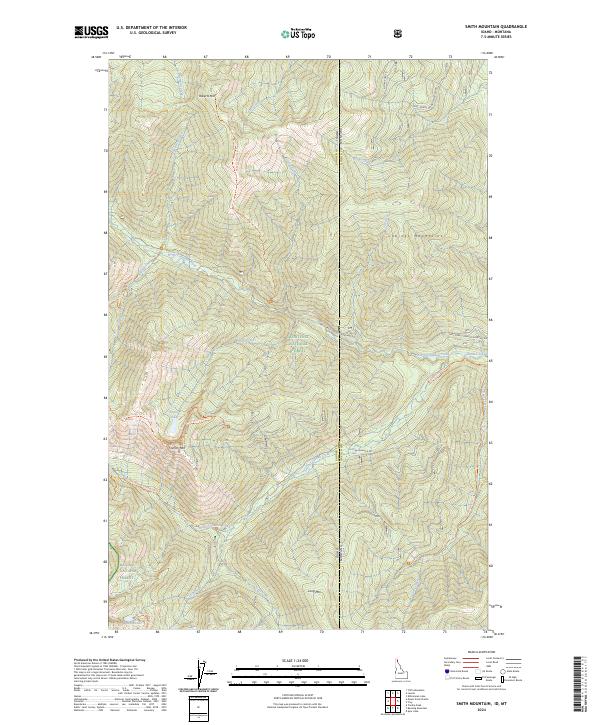 US Topo 7.5-minute map for Smith Mountain IDMT