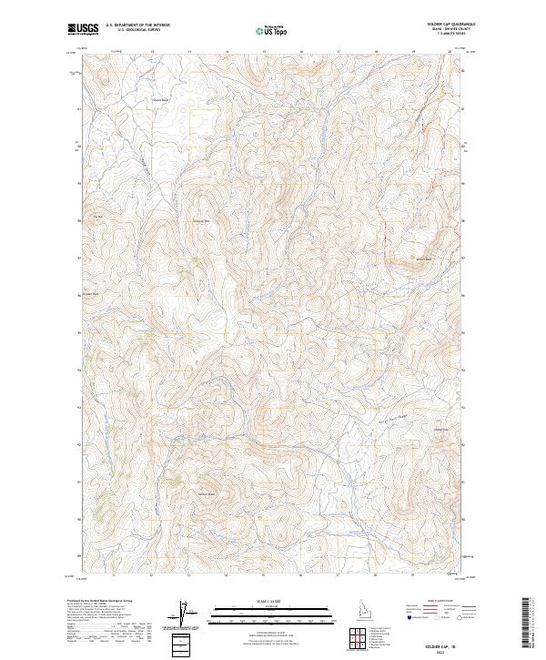 US Topo 7.5-minute map for Soldier Cap ID