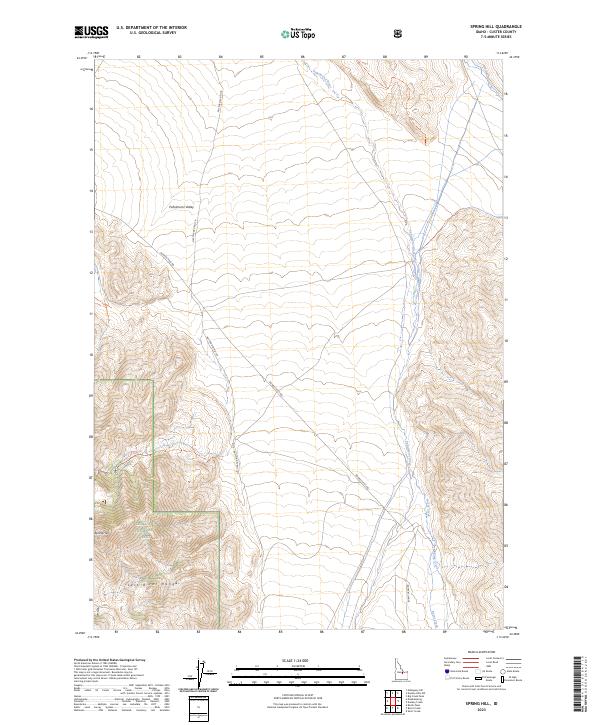 US Topo 7.5-minute map for Spring Hill ID