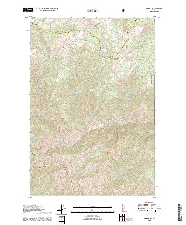 US Topo 7.5-minute map for Square Top ID