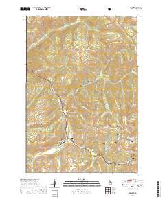 USGS US Topo 7.5-minute map for Stibnite ID 2020