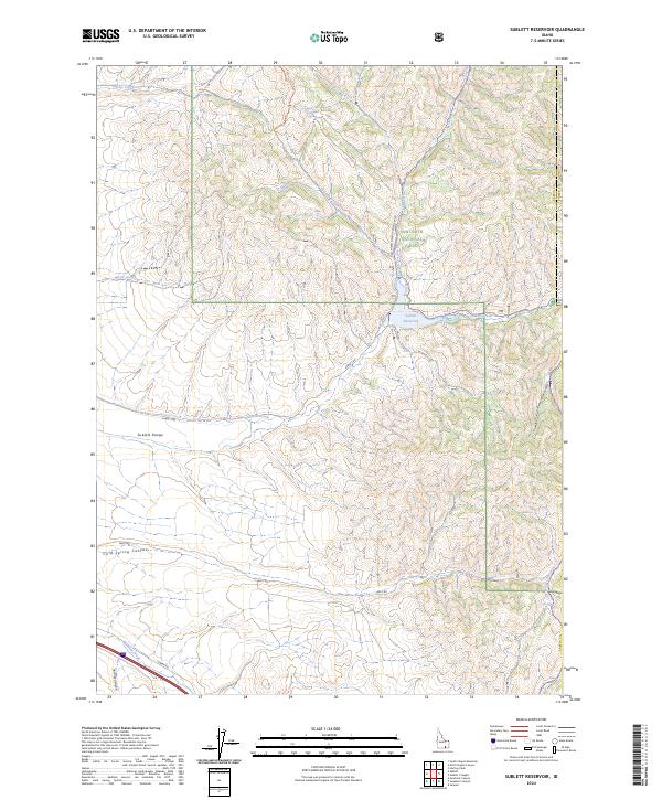 US Topo 7.5-minute map for Sublett Reservoir ID