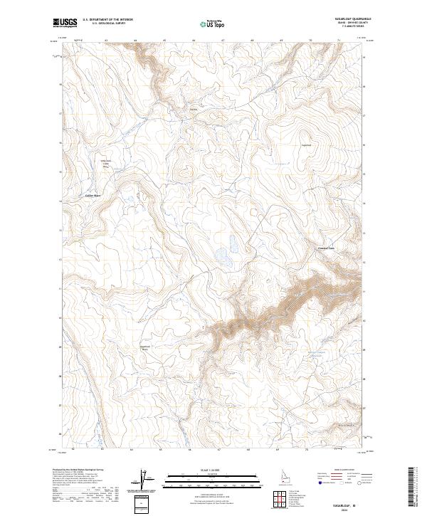 US Topo 7.5-minute map for Sugarloaf ID