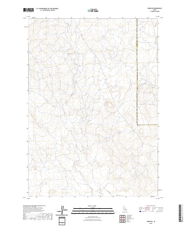 US Topo 7.5-minute map for Taber NE ID