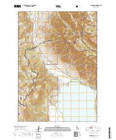 USGS US Topo 7.5-minute map for Targhee Peak IDMT 2020