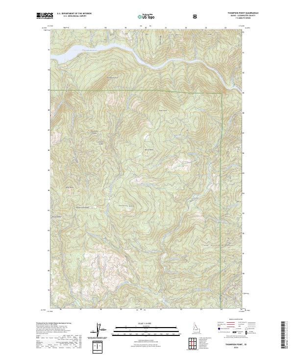 US Topo 7.5-minute map for Thompson Point ID