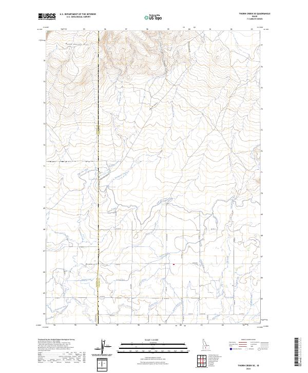 US Topo 7.5-minute map for Thorn Creek SE ID