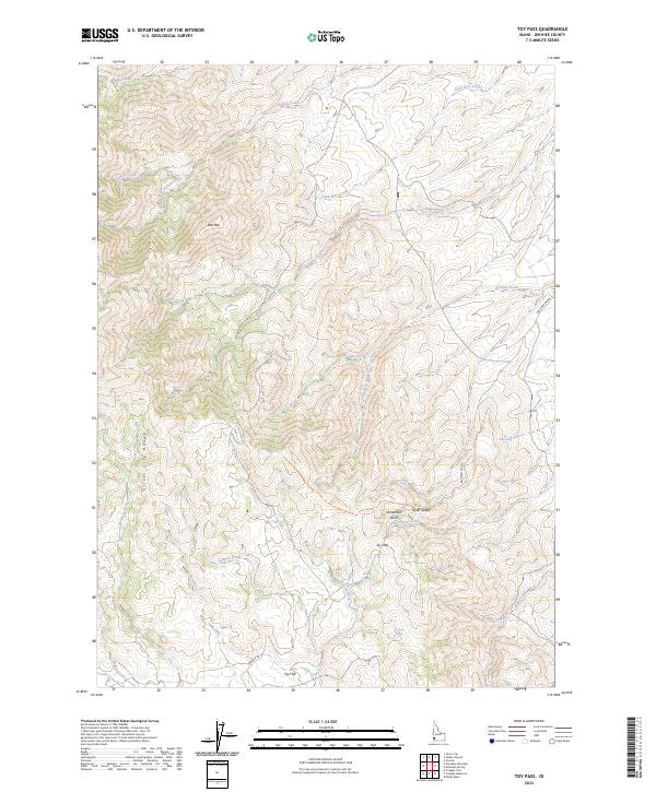 US Topo 7.5-minute map for Toy Pass ID