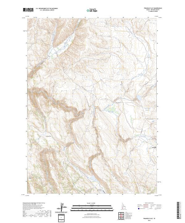 US Topo 7.5-minute map for Triangle Flat ID