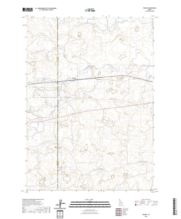 US Topo 7.5-minute map for Tunupa ID