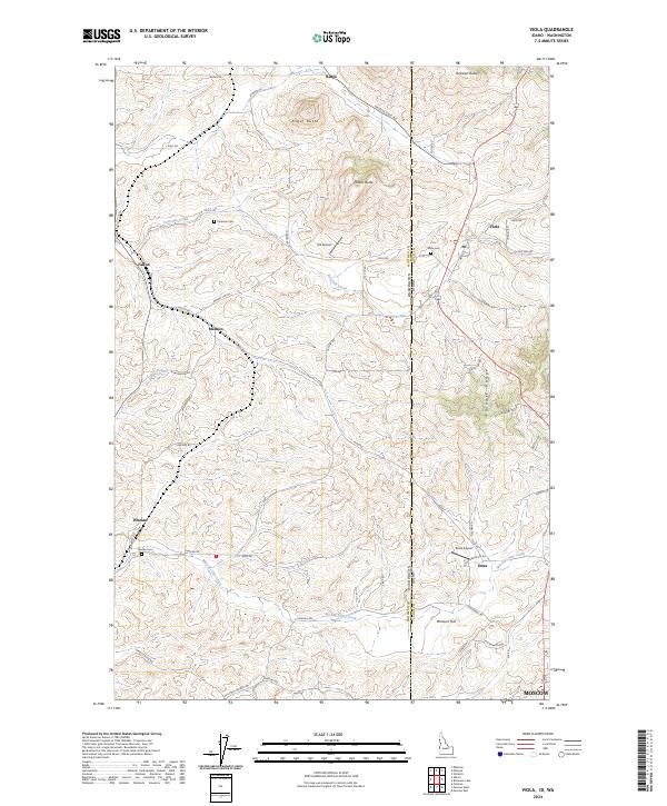 US Topo 7.5-minute map for Viola IDWA