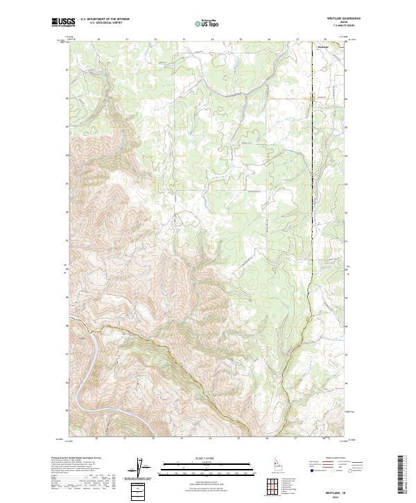 US Topo 7.5-minute map for Westlake ID