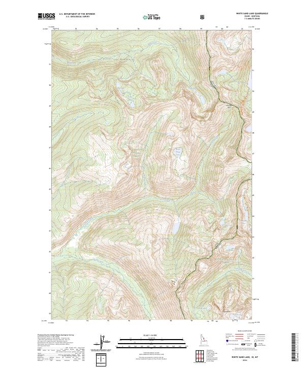 US Topo 7.5-minute map for White Sand Lake IDMT