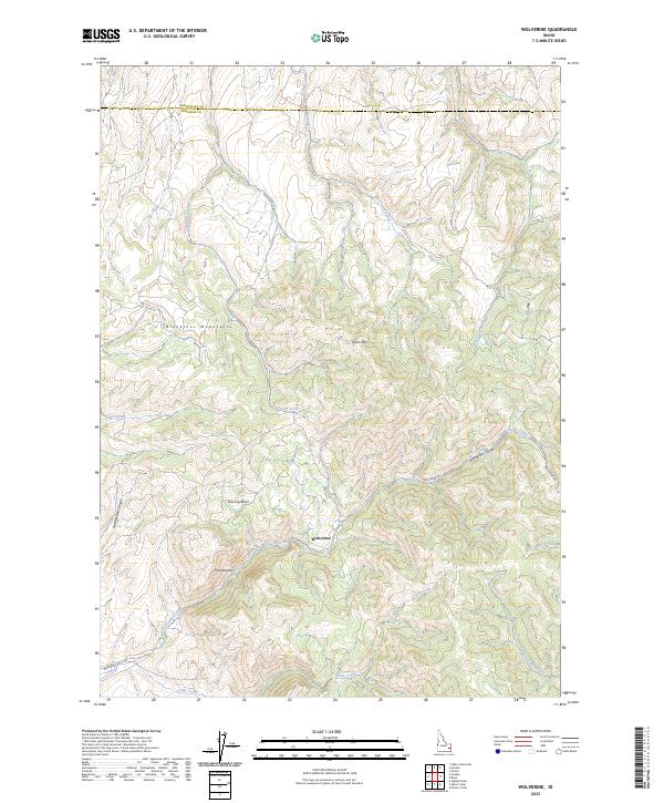 US Topo 7.5-minute map for Wolverine ID