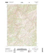 US Topo 7.5-minute map for Wood Hump ID