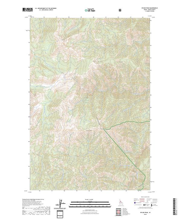 US Topo 7.5-minute map for Wylies Peak ID