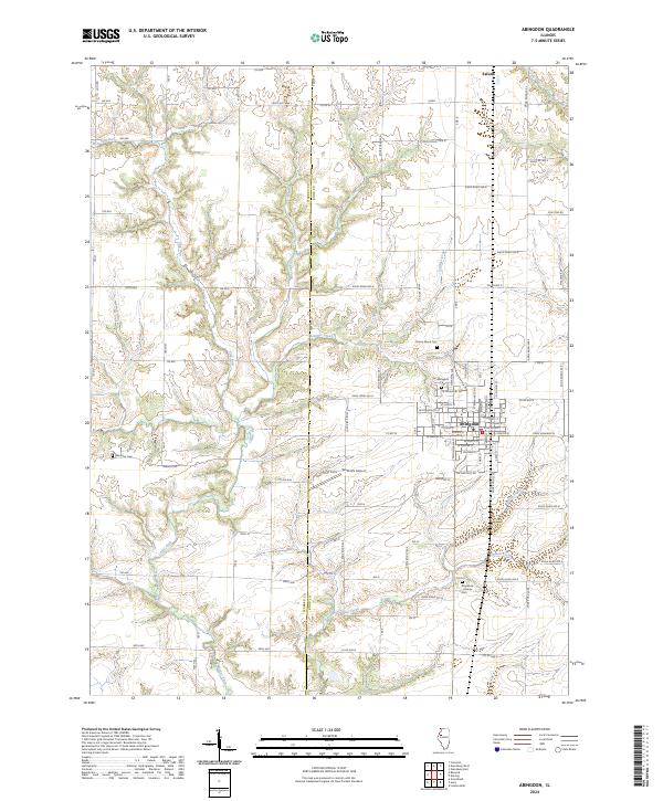 US Topo 7.5-minute map for Abingdon IL