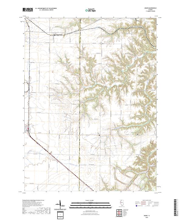 US Topo 7.5-minute map for Adair IL