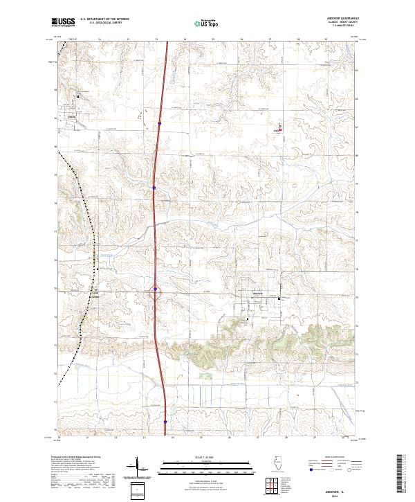 US Topo 7.5-minute map for Andover IL