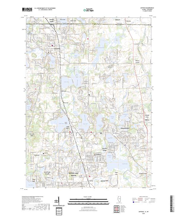 US Topo 7.5-minute map for Antioch ILWI