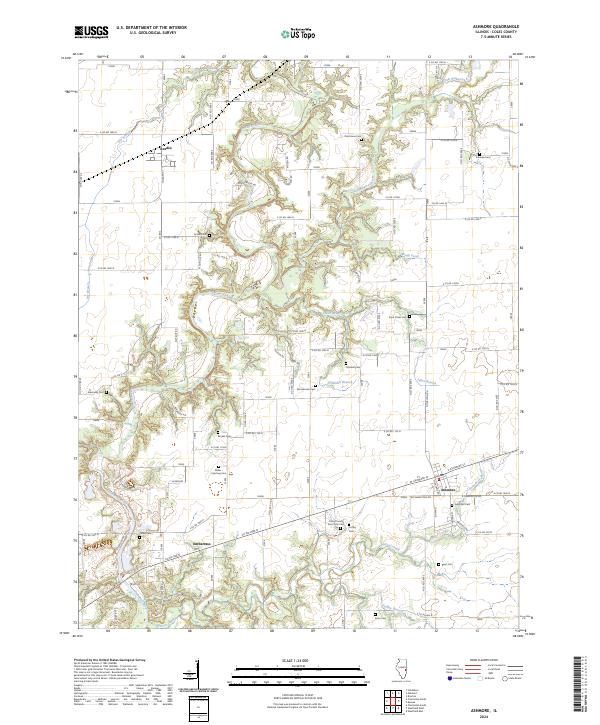 US Topo 7.5-minute map for Ashmore IL