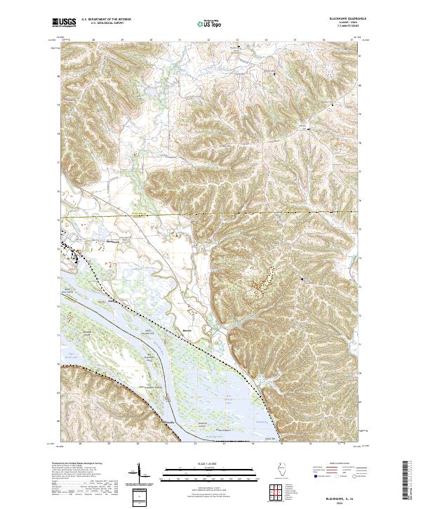 US Topo 7.5-minute map for Blackhawk ILIA