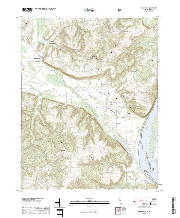 US Topo 7.5-minute map for Brownfield ILKY