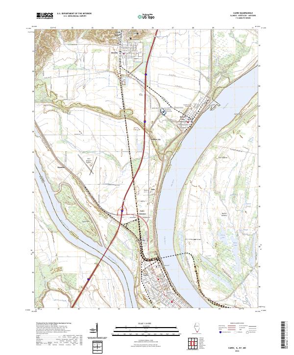 US Topo 7.5-minute map for Cairo ILKYMO