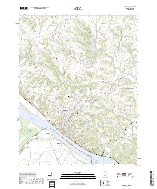 US Topo 7.5-minute map for Chester ILMO