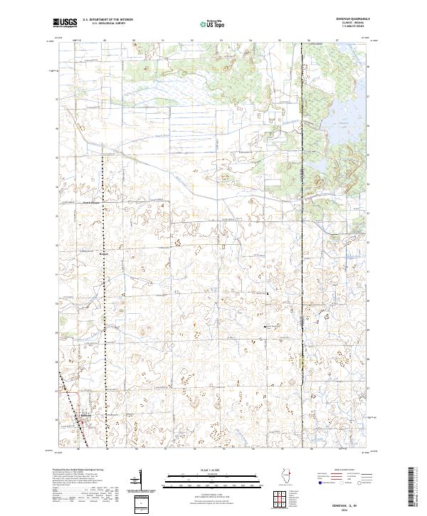 US Topo 7.5-minute map for Donovan ILIN