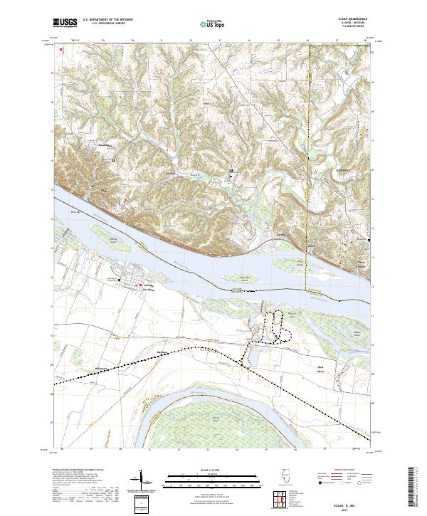 US Topo 7.5-minute map for Elsah ILMO