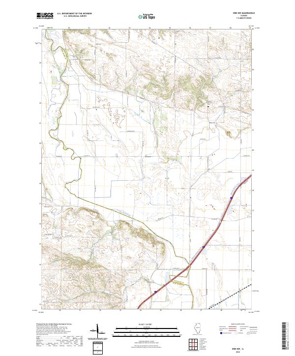 US Topo 7.5-minute map for Erie NW IL