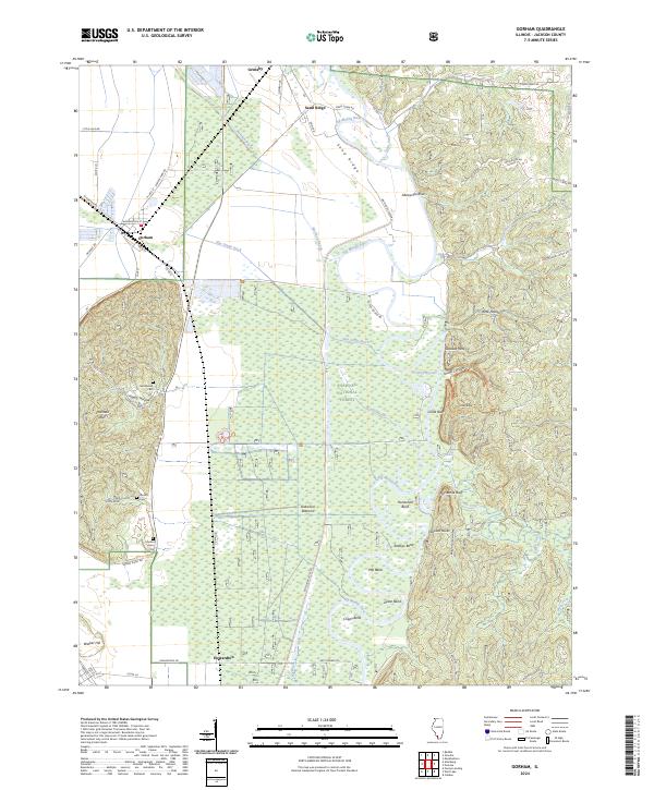 US Topo 7.5-minute map for Gorham IL