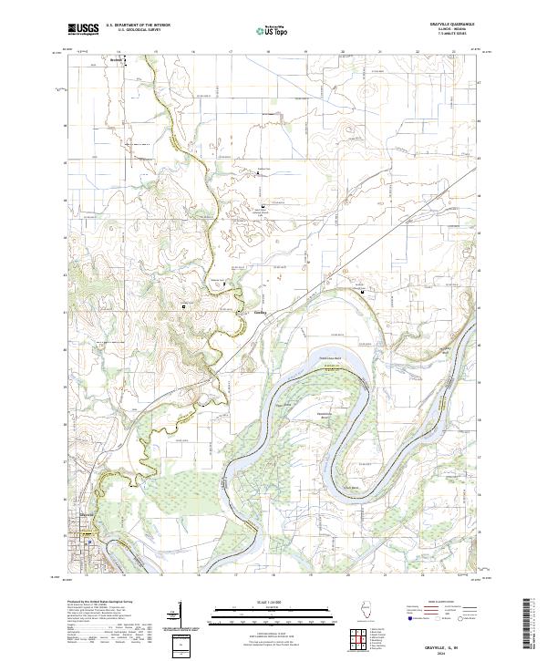 US Topo 7.5-minute map for Grayville ILIN