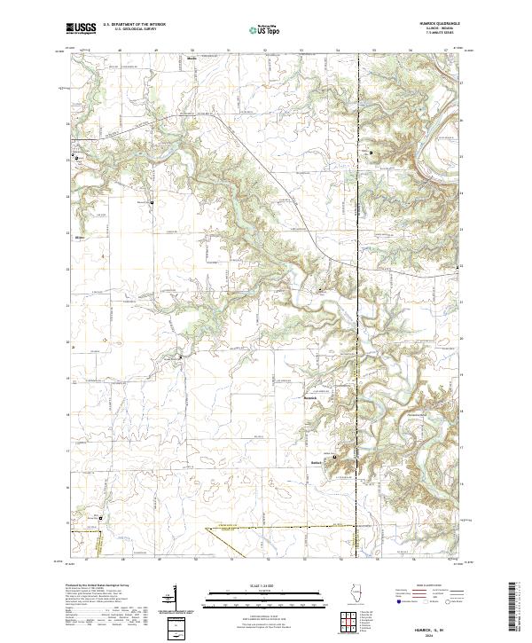 US Topo 7.5-minute map for Humrick ILIN