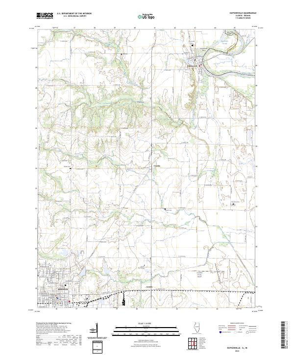 US Topo 7.5-minute map for Hutsonville ILIN