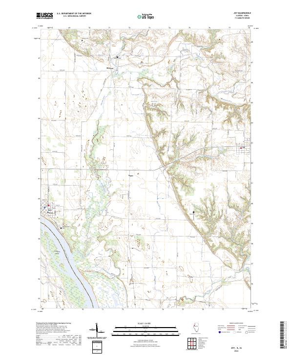 US Topo 7.5-minute map for Joy ILIA