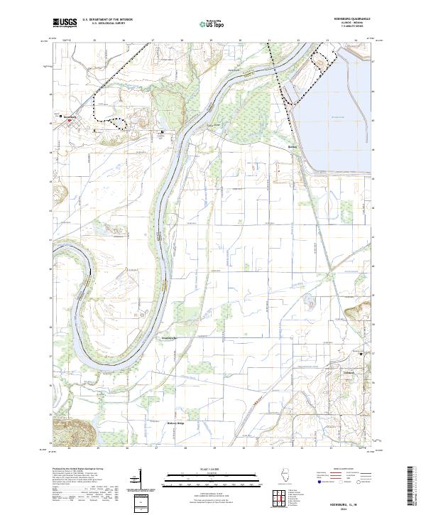 US Topo 7.5-minute map for Keensburg ILIN