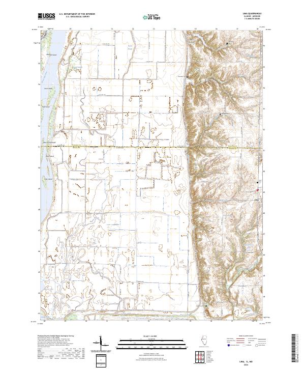 US Topo 7.5-minute map for Lima ILMO