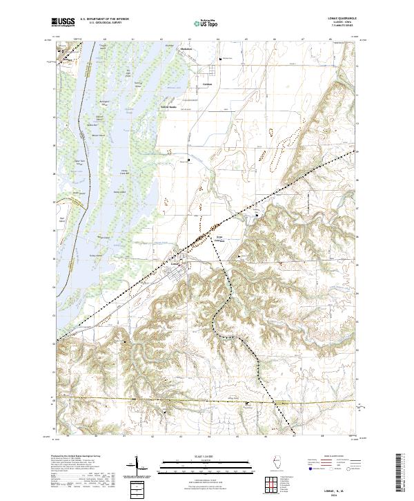 US Topo 7.5-minute map for Lomax ILIA