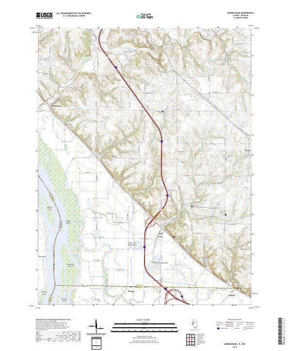 US Topo 7.5-minute map for Marblehead ILMO