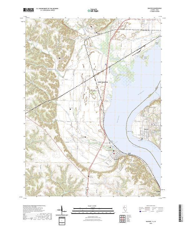 US Topo 7.5-minute map for Nauvoo ILIA