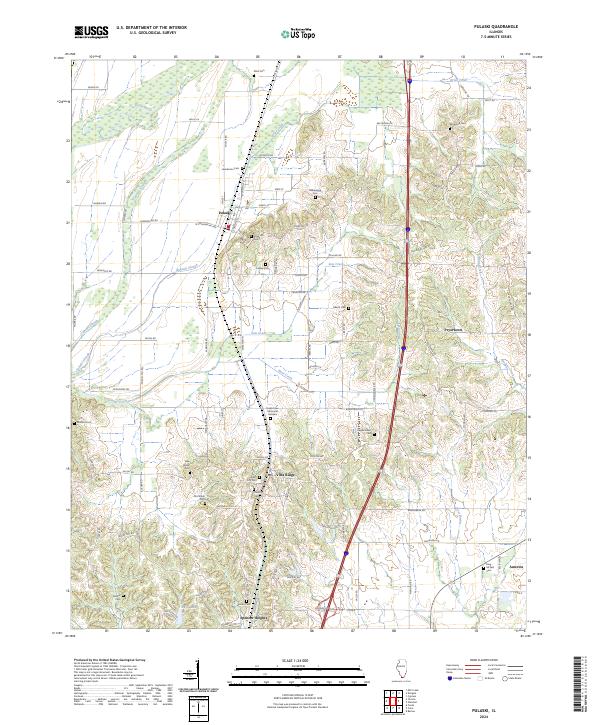 US Topo 7.5-minute map for Pulaski IL