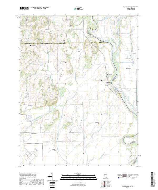 US Topo 7.5-minute map for Russellville ILIN