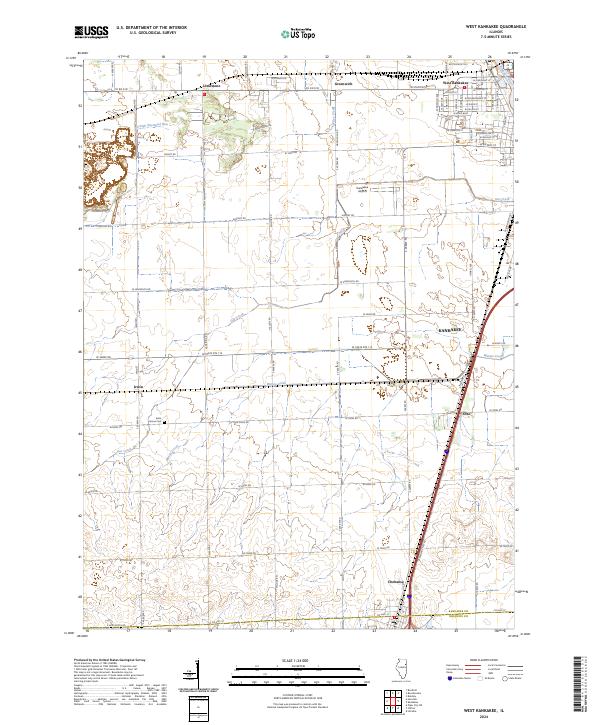 US Topo 7.5-minute map for West Kankakee IL