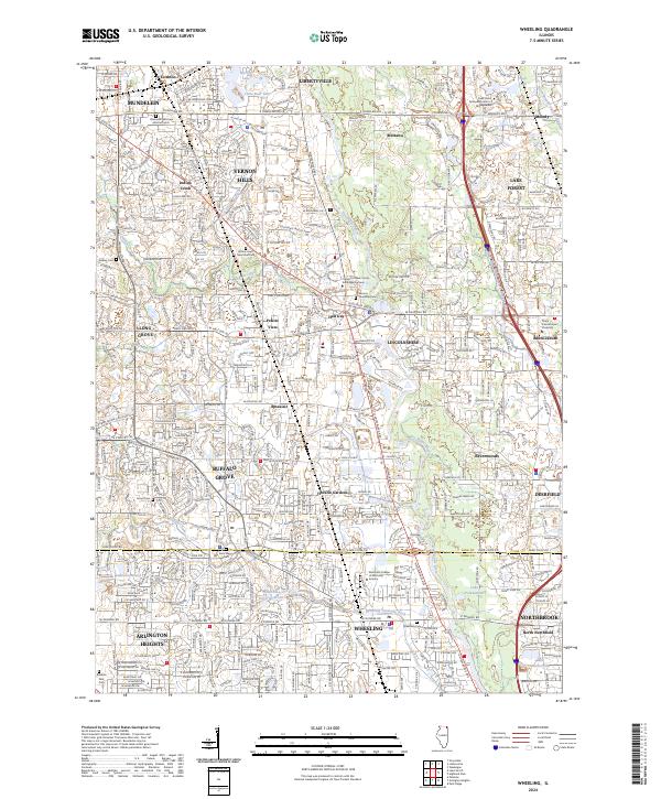 US Topo 7.5-minute map for Wheeling IL